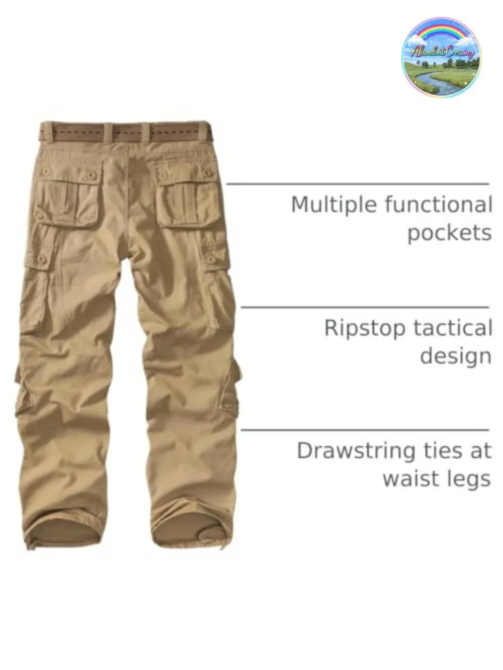 Mens Tactical Cargo Pants Ripstop BDU Work Casual Straight Leg 9 Pockets